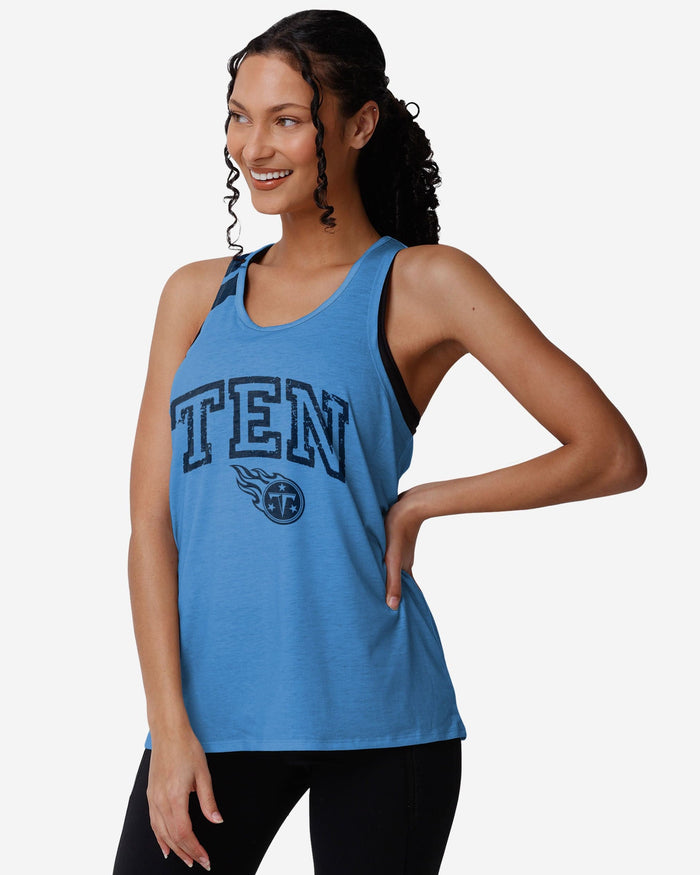 Tennessee Titans Womens Team Twist Sleeveless Top FOCO S - FOCO.com
