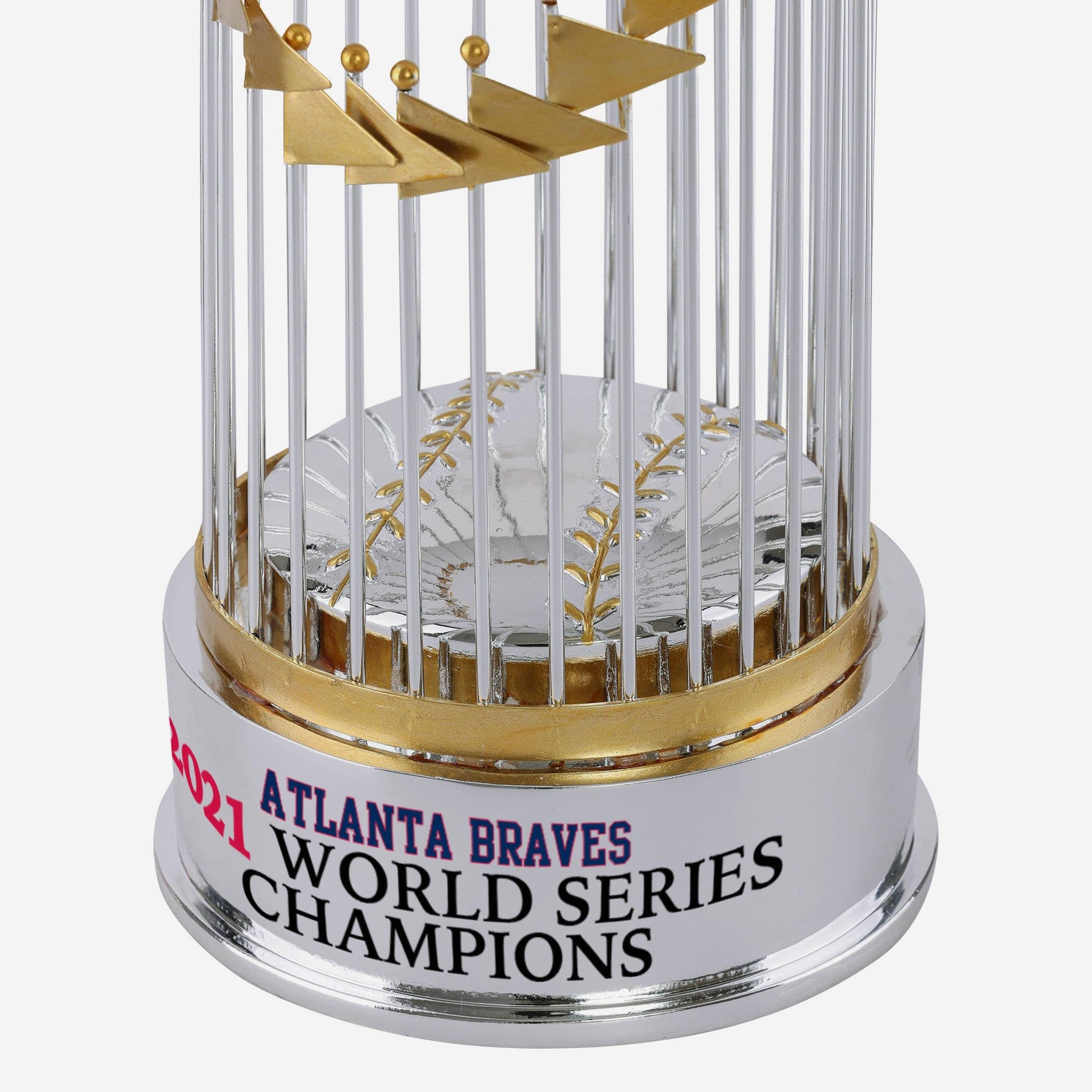 The Major League Baseball 2006 World Series trophy is on display as US  President George W Bush hosts the Champion St Louis Cardinals in the East  Room of the White House on