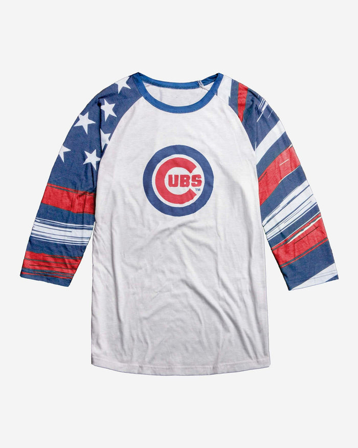 Chicago Cubs Americana Raglan T-Shirt FOCO - FOCO.com