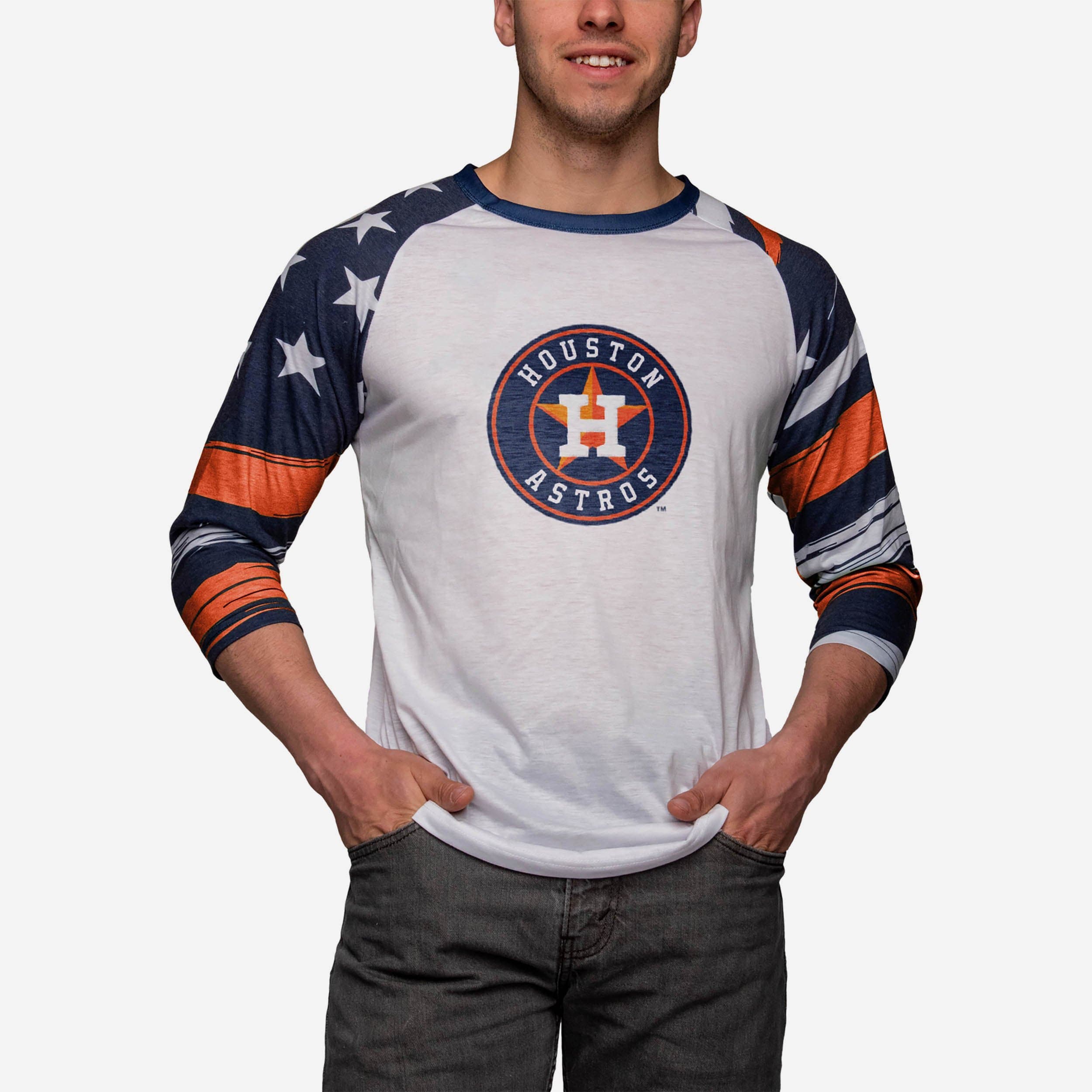 Houston Astros Americana Raglan T-Shirt FOCO