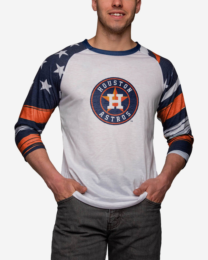 Houston Astros Americana Raglan T-Shirt FOCO S - FOCO.com