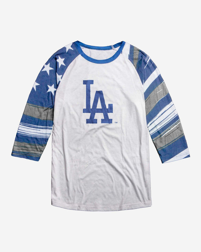 Los Angeles Dodgers Americana Raglan T-Shirt FOCO - FOCO.com