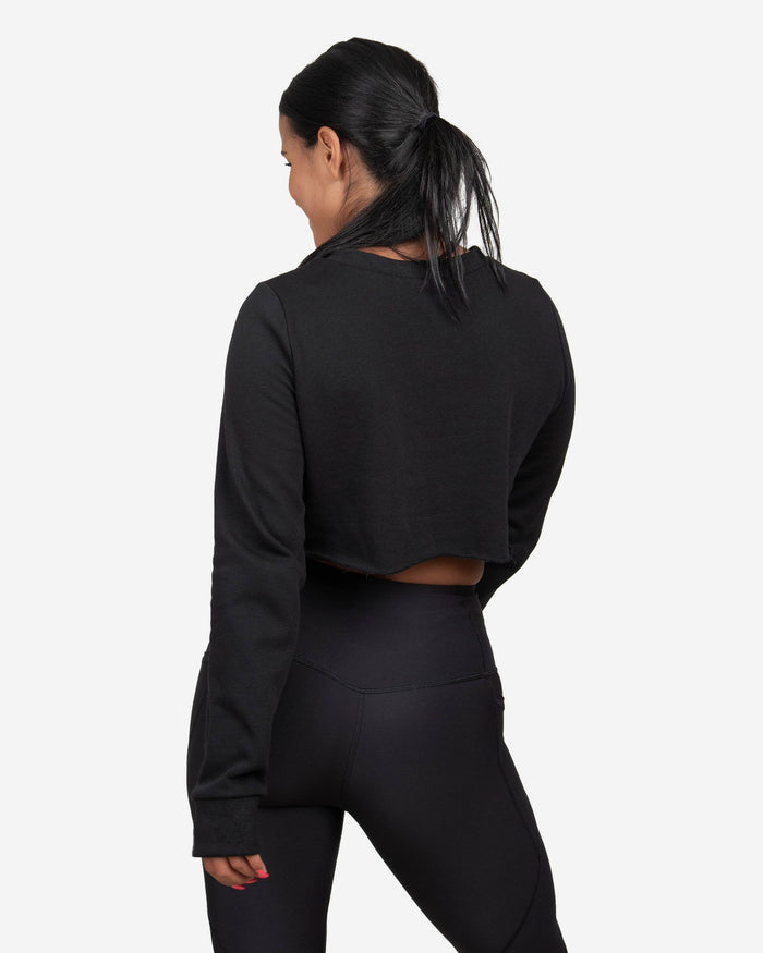 New Orleans Saints Womens Cropped Team Crewneck FOCO - FOCO.com