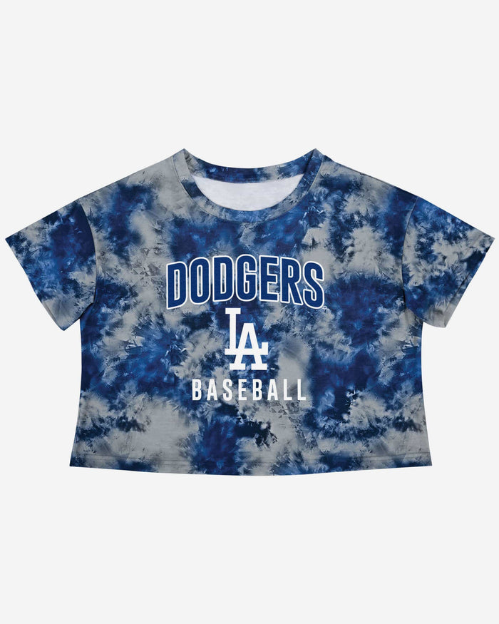 Los Angeles Dodgers Womens To Tie-Dye For Crop Top FOCO - FOCO.com