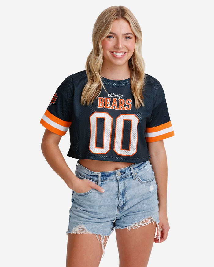 Chicago Bears Womens Gameday Mesh Crop Top FOCO S - FOCO.com