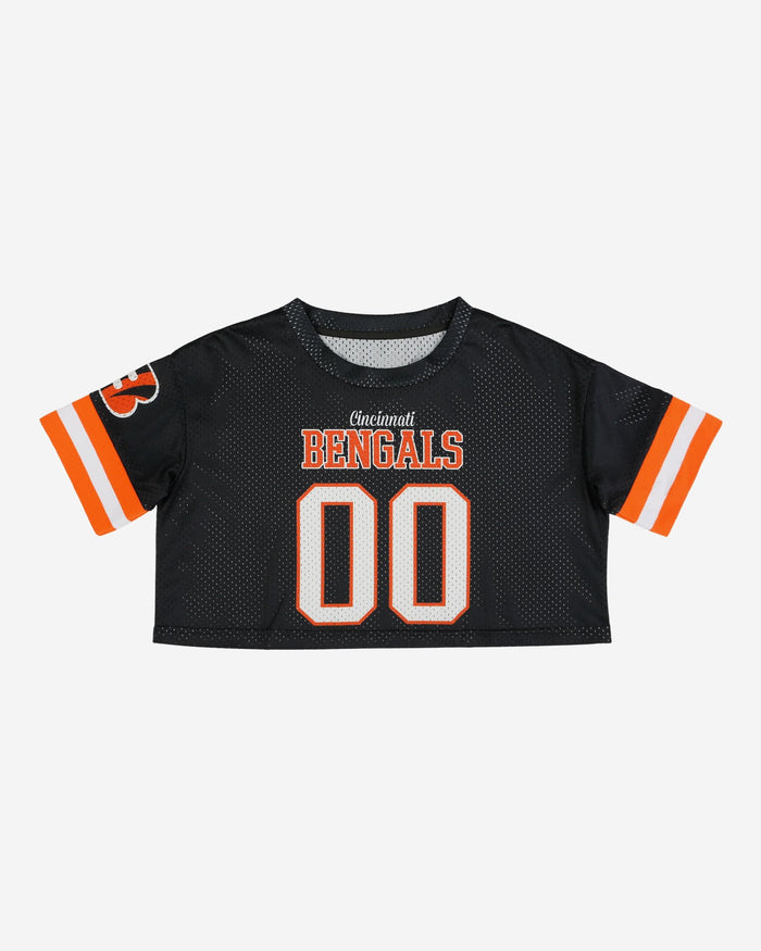 Cincinnati Bengals Womens Gameday Mesh Crop Top FOCO - FOCO.com