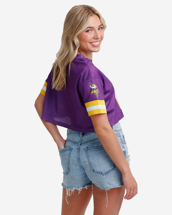 Minnesota Vikings Womens Gameday Mesh Crop Top FOCO - FOCO.com