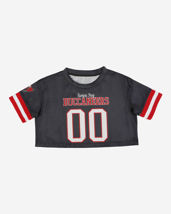 Tampa Bay Buccaneers Womens Gameday Mesh Crop Top FOCO - FOCO.com