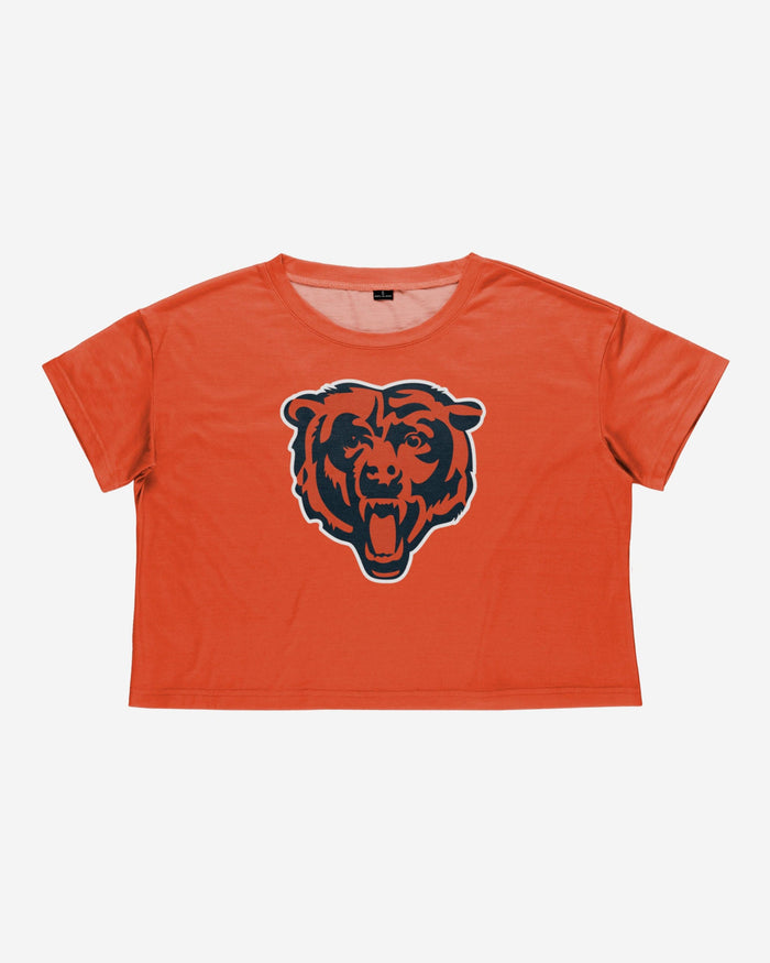 Chicago Bears Womens Alternate Team Color Crop Top FOCO - FOCO.com