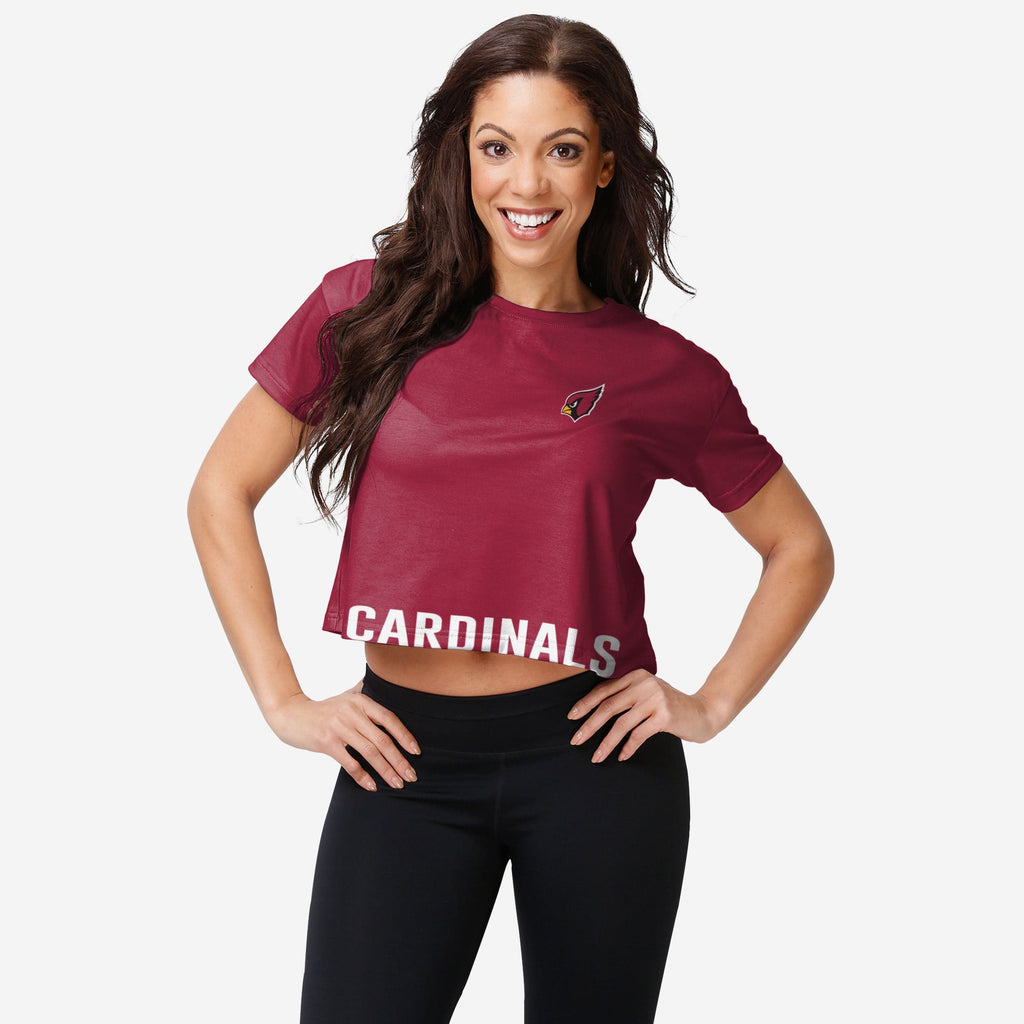 Arizona Cardinals Womens Bottom Line Crop Top FOCO S - FOCO.com