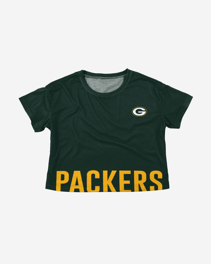 Green Bay Packers Womens Bottom Line Crop Top FOCO - FOCO.com