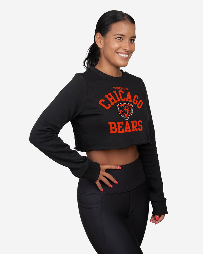 Chicago Bears Womens Cropped Team Crewneck FOCO S - FOCO.com