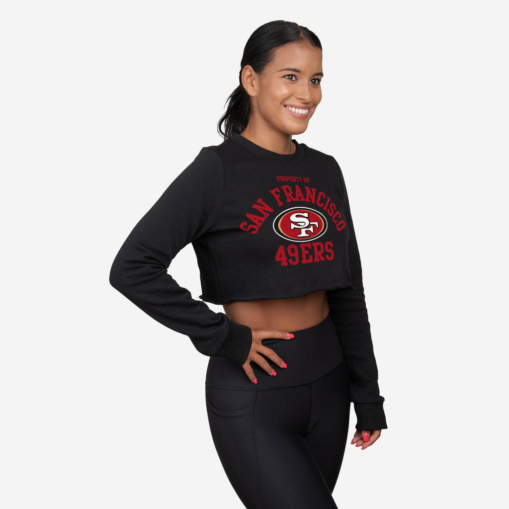San Francisco 49ers Womens Cropped Team Crewneck FOCO S - FOCO.com
