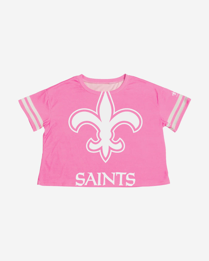 New Orleans Saints Womens Highlights Crop Top FOCO - FOCO.com