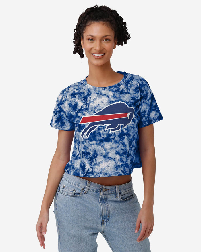 Buffalo Bills Womens Tie-Dye Big Logo Crop Top FOCO S - FOCO.com