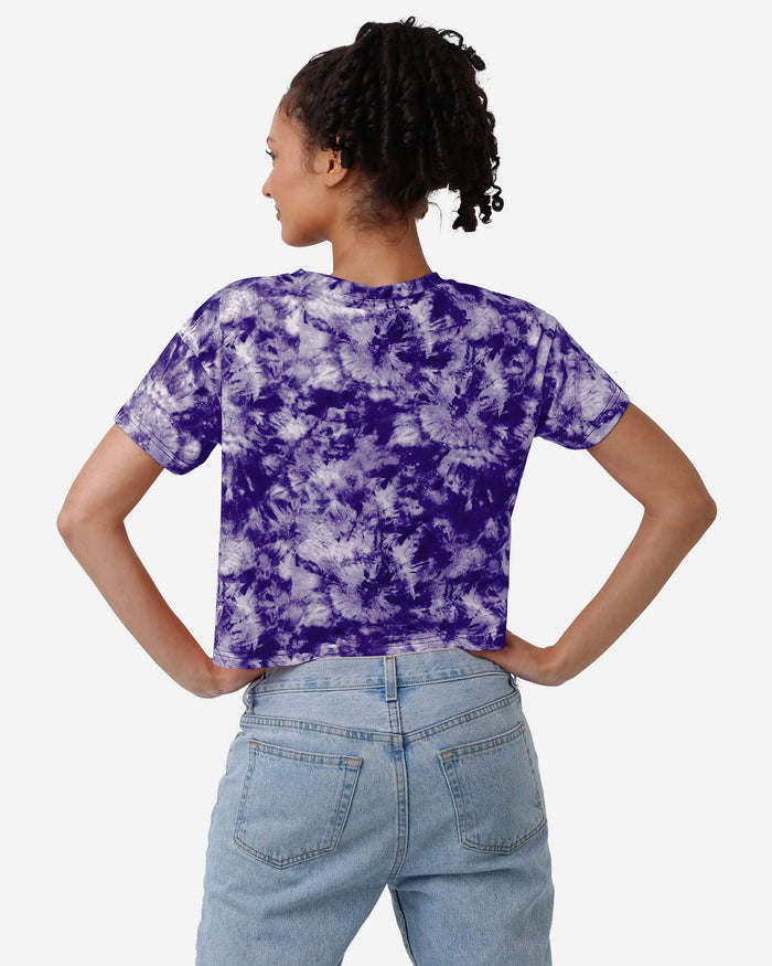 Minnesota Vikings Womens Tie-Dye Big Logo Crop Top FOCO - FOCO.com