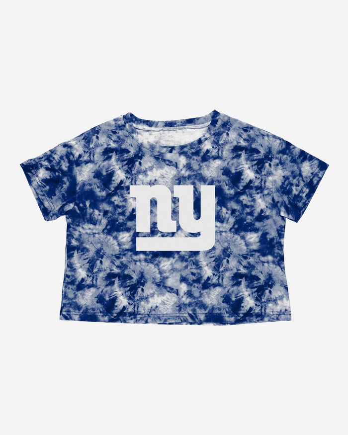 New York Giants Womens Tie-Dye Big Logo Crop Top FOCO - FOCO.com
