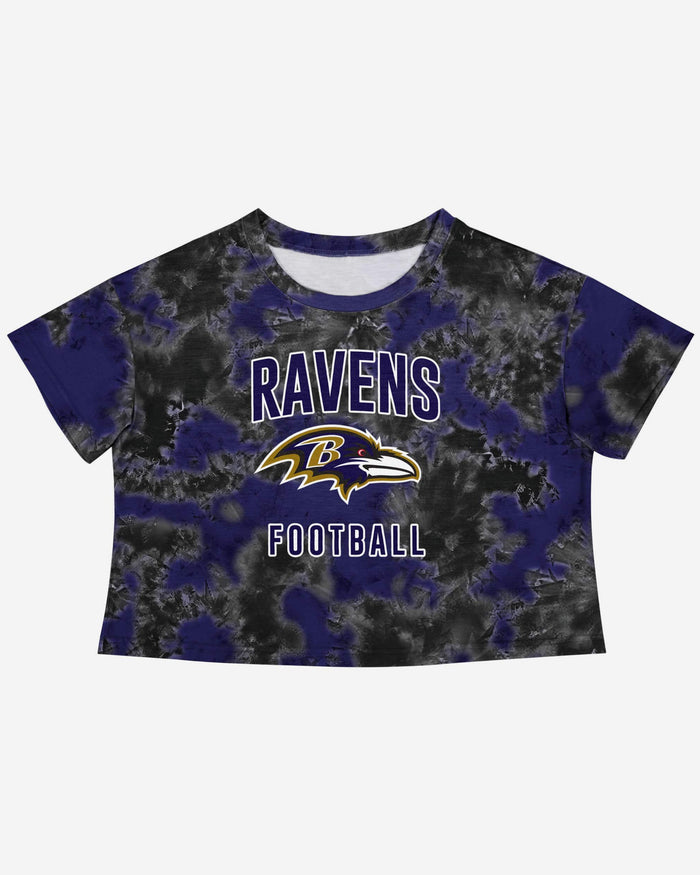 Baltimore Ravens Womens To Tie-Dye For Crop Top FOCO - FOCO.com