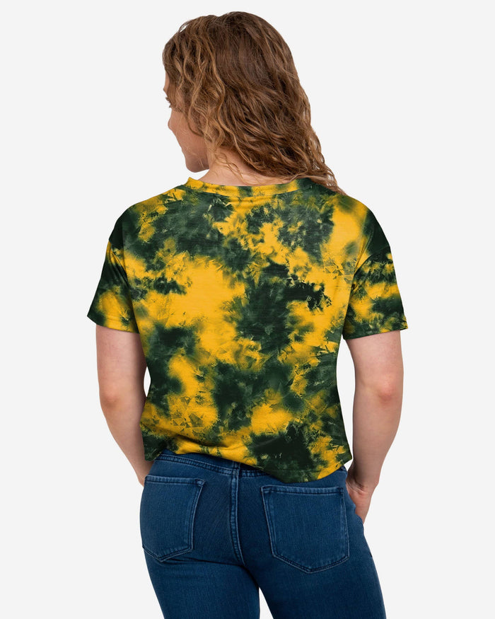 Green Bay Packers Womens To Tie-Dye For Crop Top FOCO - FOCO.com