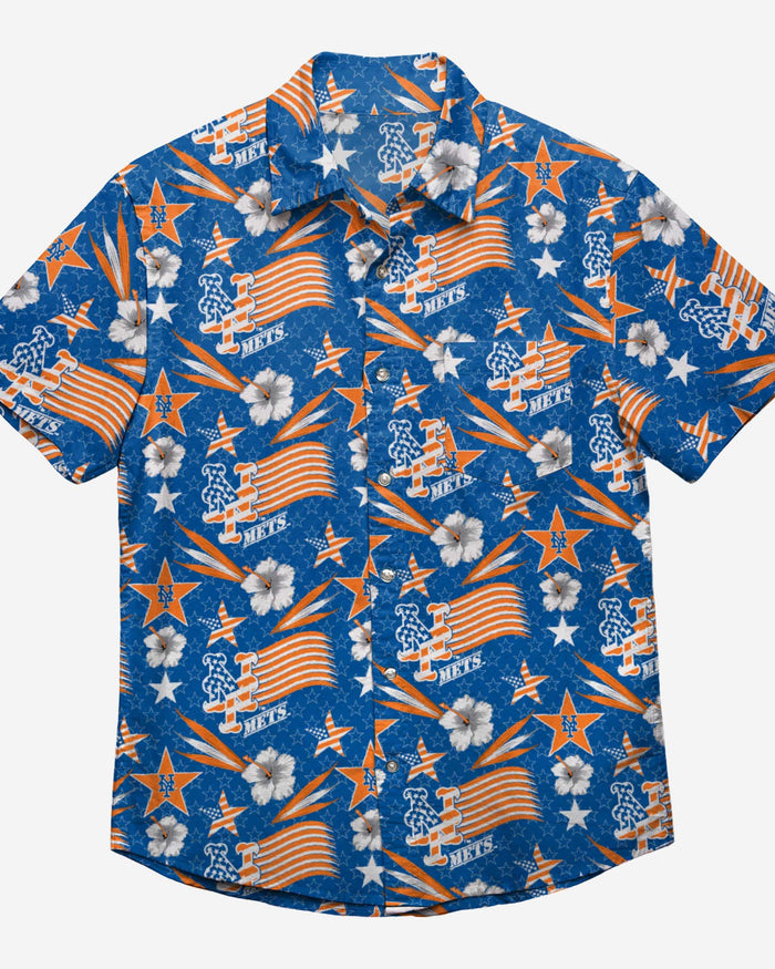 New York Mets Americana Button Up Shirt FOCO - FOCO.com