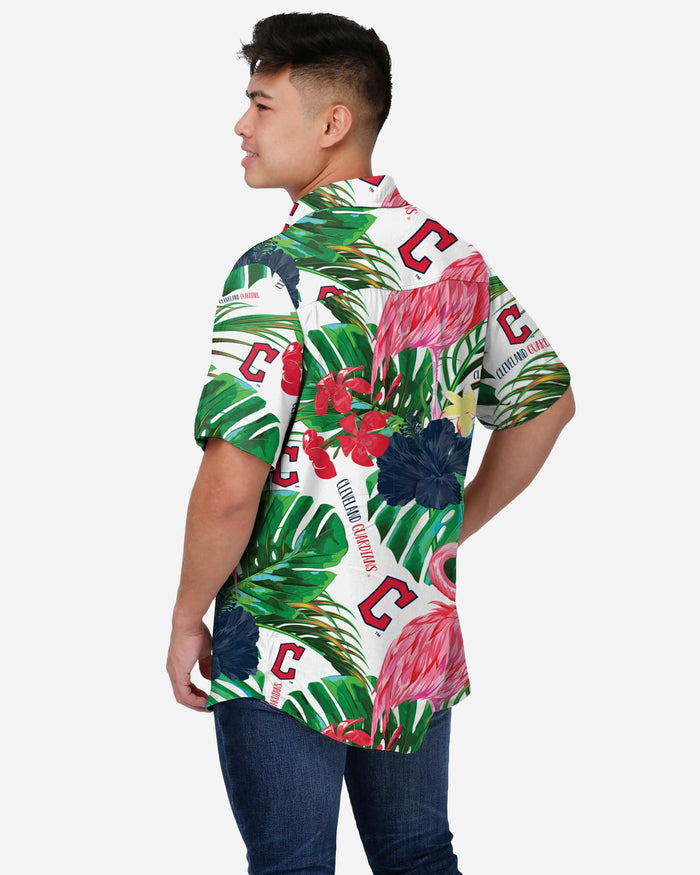 Cleveland Guardians Flamingo Button Up Shirt FOCO - FOCO.com