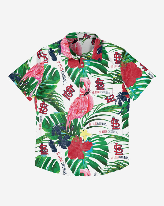 St Louis Cardinals Flamingo Button Up Shirt FOCO - FOCO.com