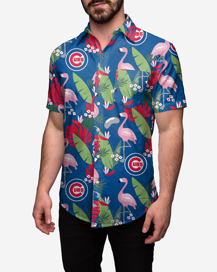 chicago cubs button down shirt