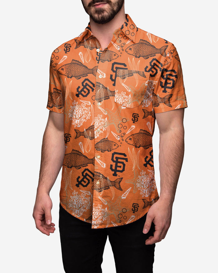 San Francisco Giants Floral Button Up Shirt FOCO 2XL - FOCO.com