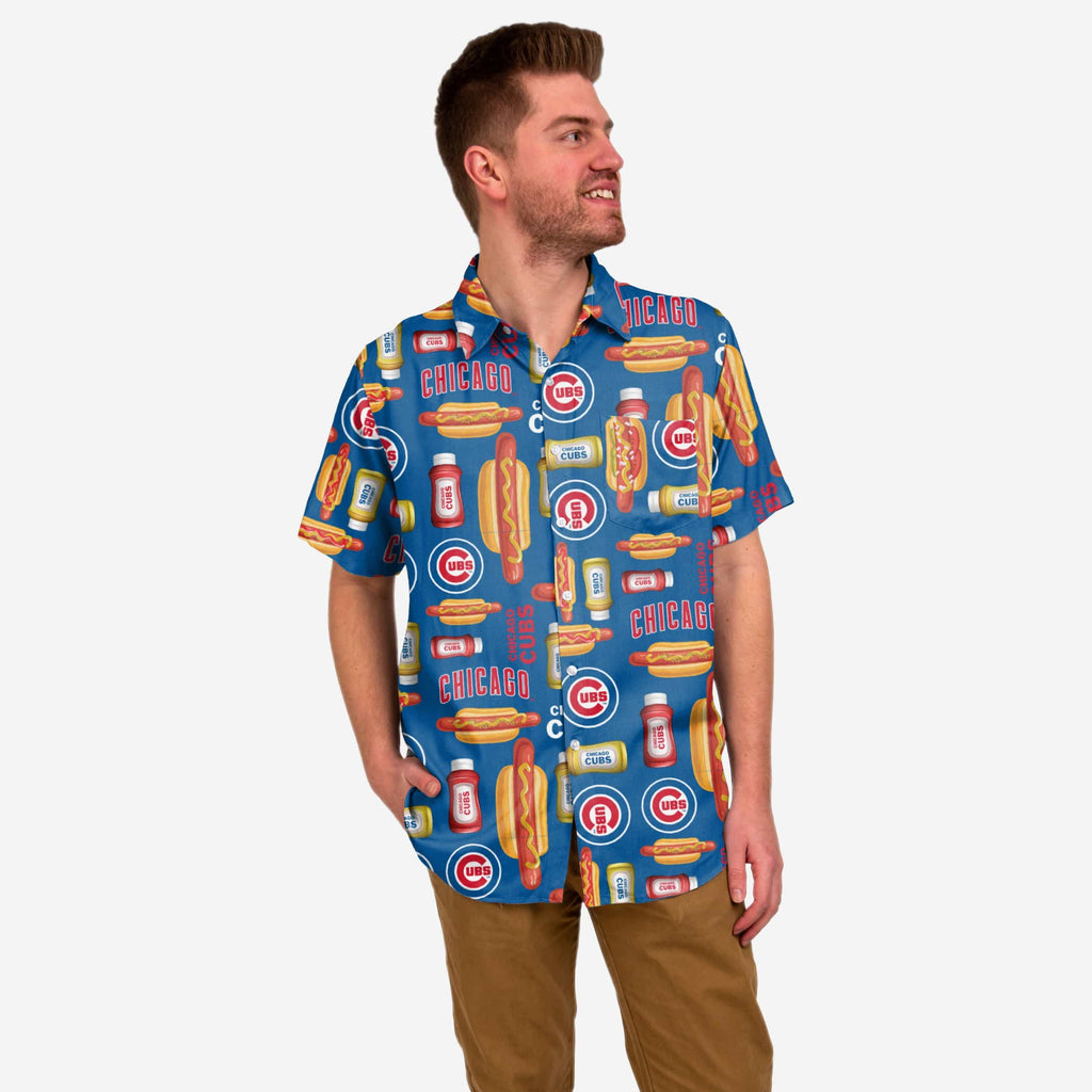 Chicago Cubs Grill Pro Button Up Shirt FOCO