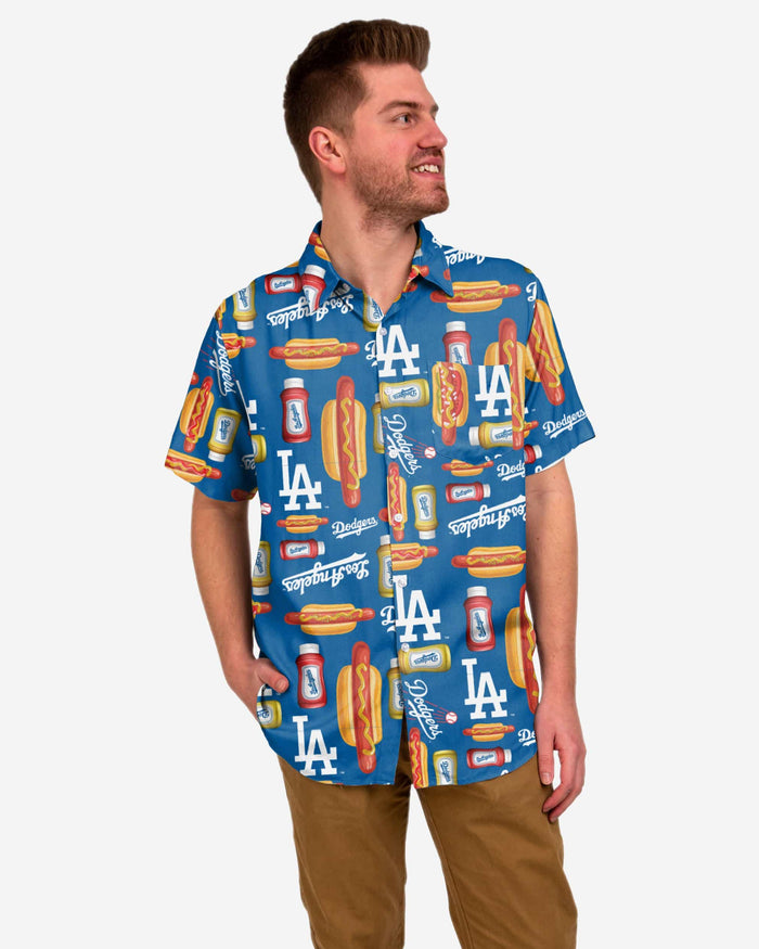Los Angeles Dodgers Grill Pro Button Up Shirt FOCO S - FOCO.com