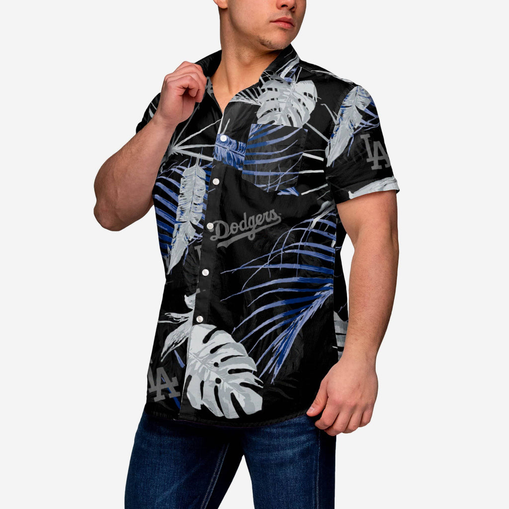 Los Angeles Dodgers Neon Palm Button Up Shirt FOCO S - FOCO.com