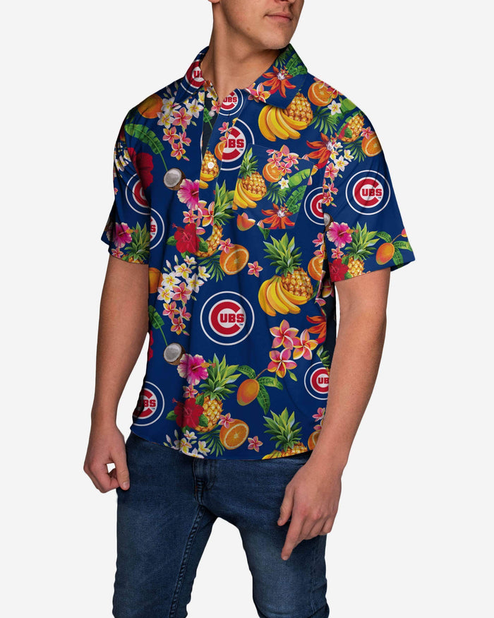 Chicago Cubs Fruit Flair Short Sleeve Polo Shirt FOCO - FOCO.com