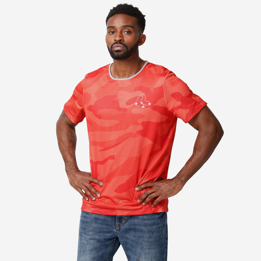 Boston Red Sox Reversible Mesh Matchup T-Shirt FOCO S - FOCO.com