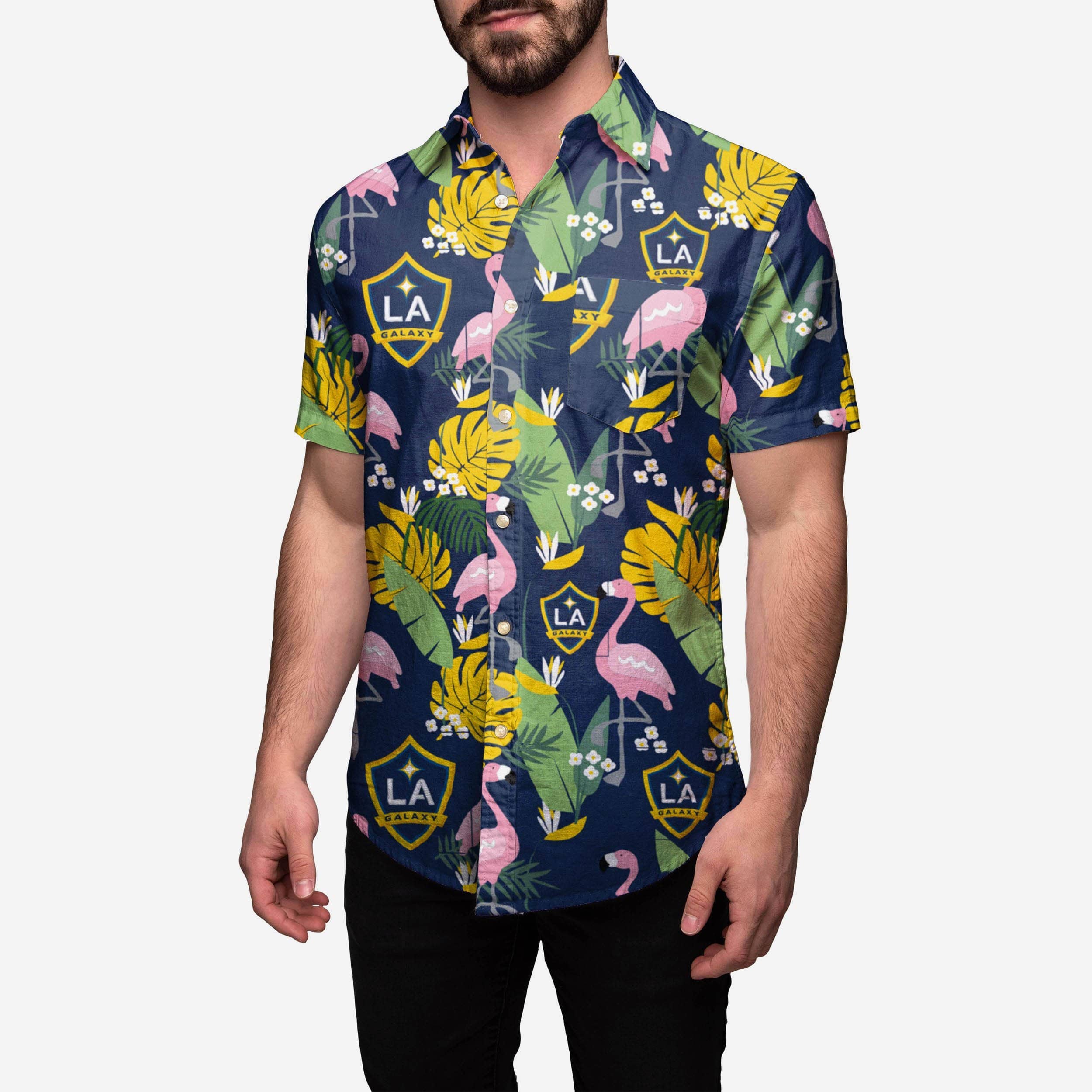 galaxy dress shirt Moon Stars Galaxy Harmony Men's Casual Long Sleeve Button Down Pocket Shirt