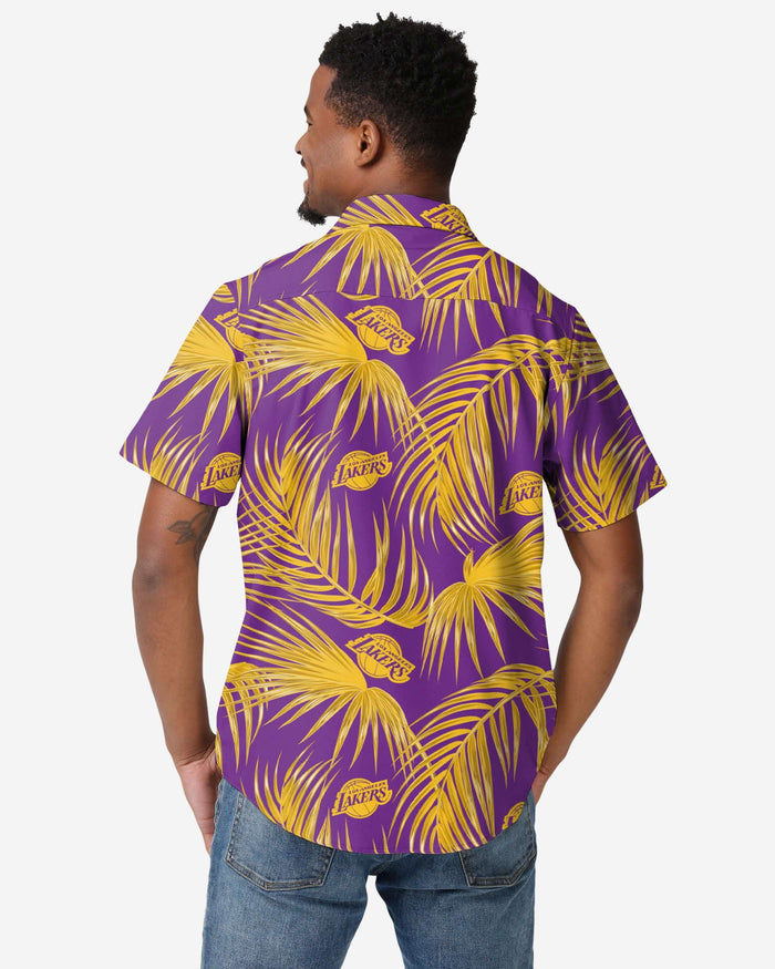 Los Angeles Lakers Hawaiian Button Up Shirt FOCO - FOCO.com