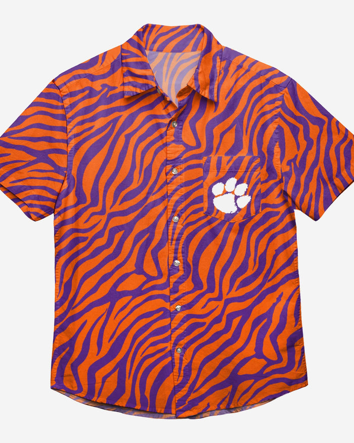 Clemson Tigers Thematic Button Up Shirt FOCO - FOCO.com