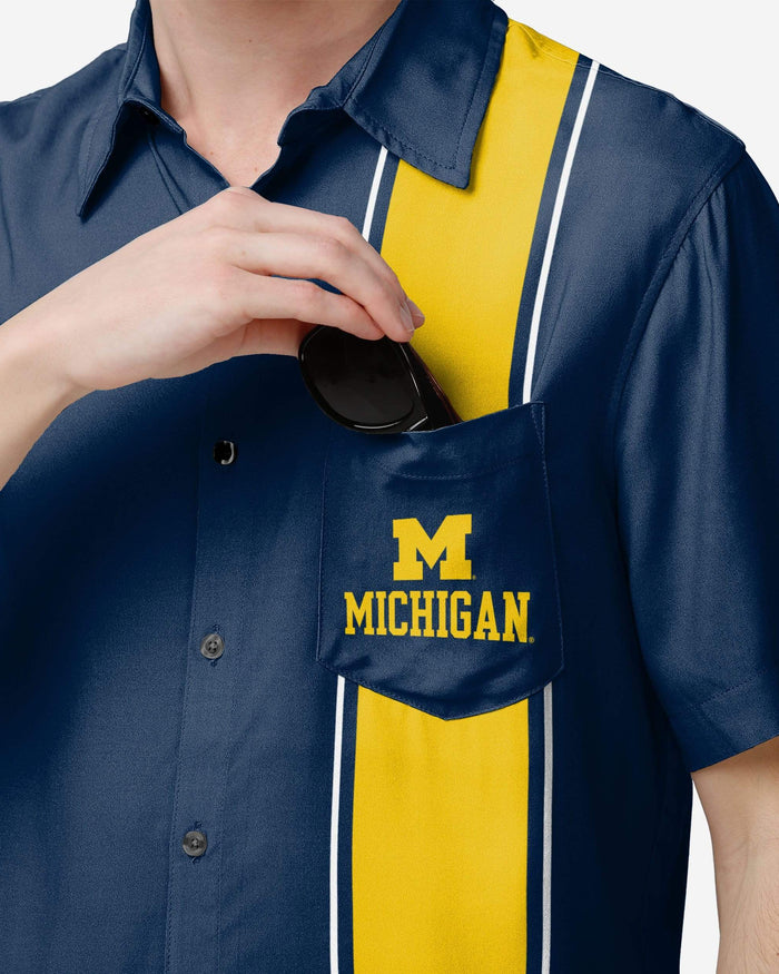 michigan wolverines dress shirt Michigan Wolverines NCAA Men's Perry Ellis Dress Shirt size Large
