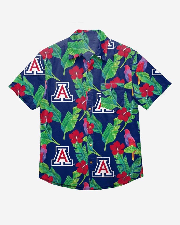 Arizona Wildcats Floral Button Up Shirt FOCO - FOCO.com
