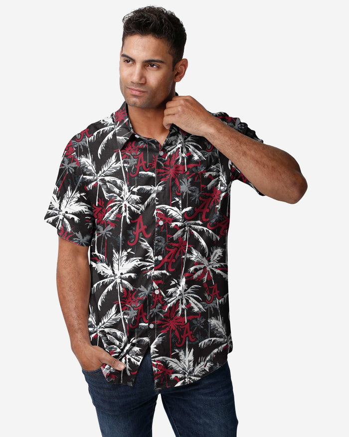 FOCO Alabama Crimson Tide Floral Button-Up Shirt - Officially Licensed Team Apparel
