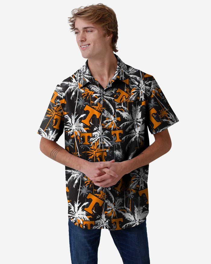 Tennessee Volunteers Black Floral Button Up Shirt FOCO S - FOCO.com
