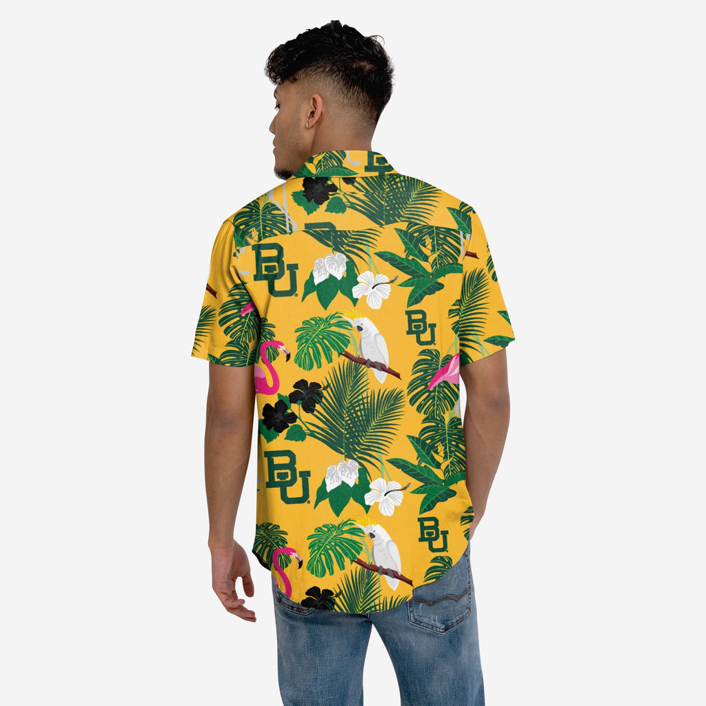 Baylor Bears Floral Button Up Shirt FOCO