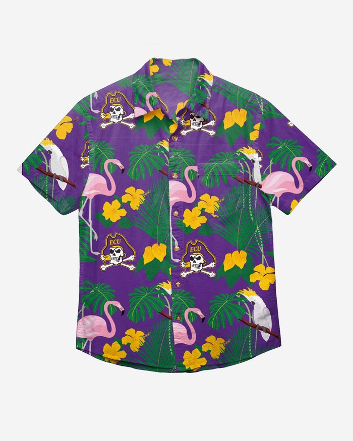 East Carolina Pirates Floral Button Up Shirt FOCO - FOCO.com
