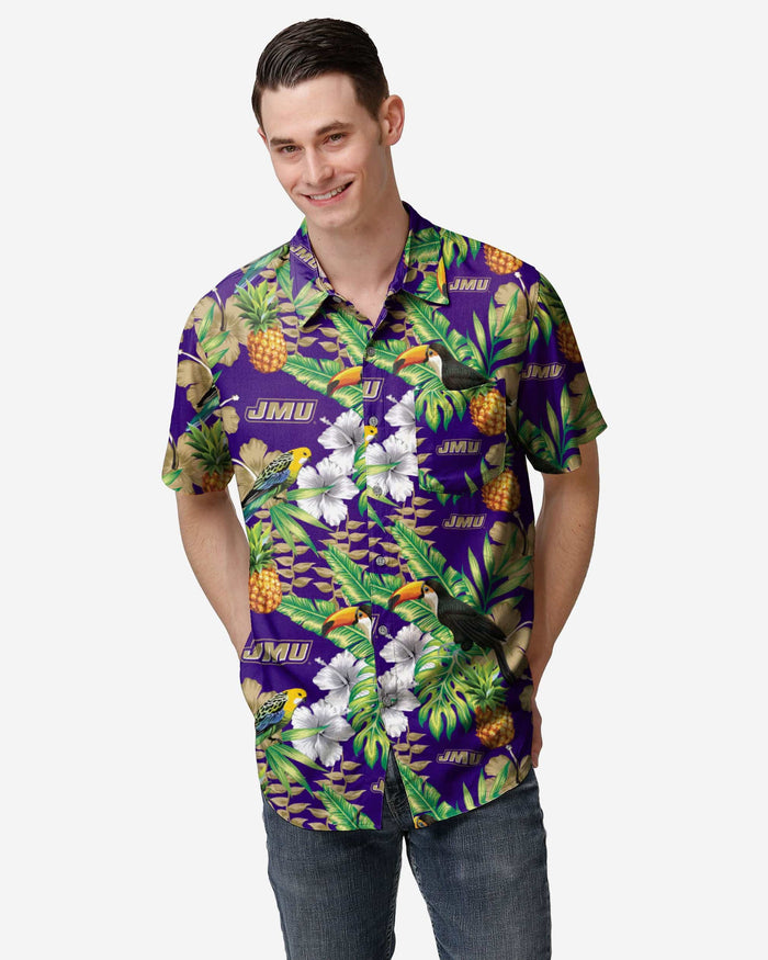 NCAA Maryland Terrapins Floral Button-Up Shirt - Team Colors, Viscose, XXL