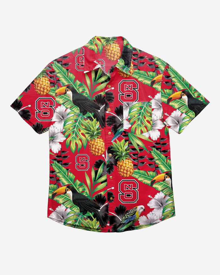 NC State Wolfpack Floral Button Up Shirt FOCO - FOCO.com
