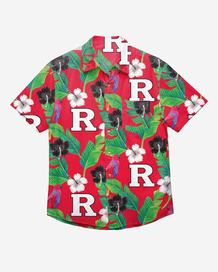 Rutgers Scarlet Knights Floral Button Up Shirt FOCO - FOCO.com