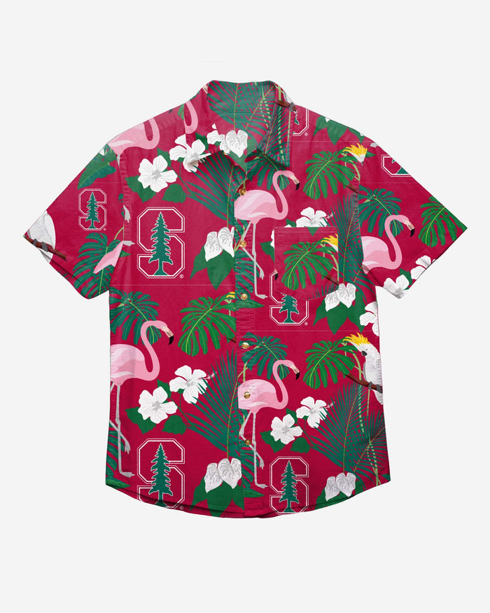 Stanford Cardinal Floral Button Up Shirt FOCO - FOCO.com