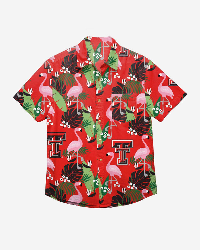 Texas Tech Red Raiders Floral Button Up Shirt FOCO - FOCO.com