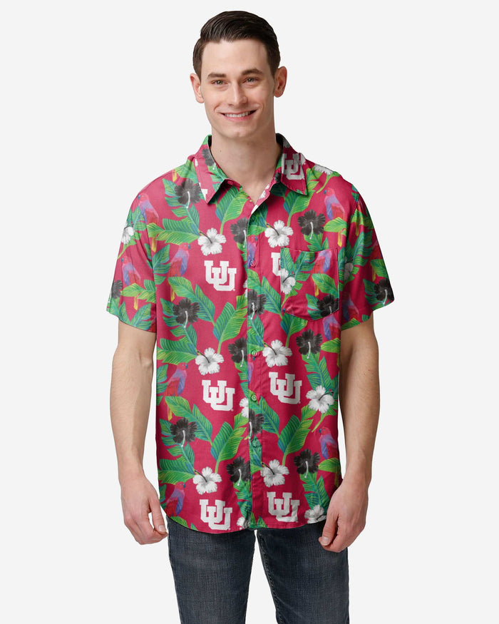 Utah Utes Floral Button Up Shirt FOCO S - FOCO.com