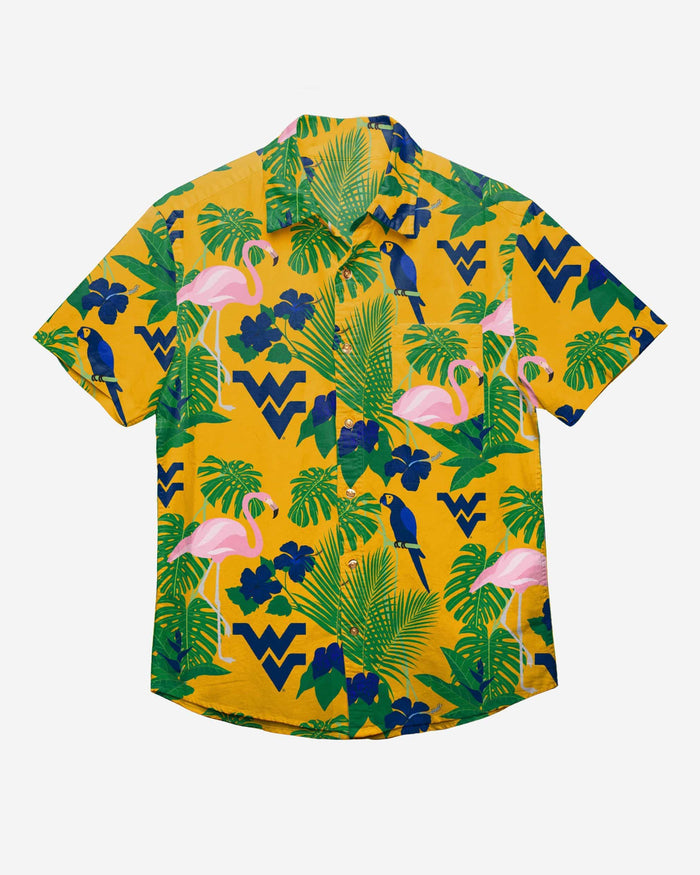 West Virginia Mountaineers Floral Button Up Shirt FOCO - FOCO.com
