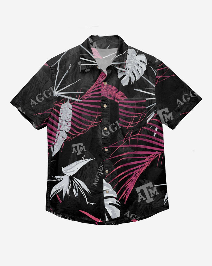 Texas A&M Aggies Neon Palm Button Up Shirt FOCO - FOCO.com